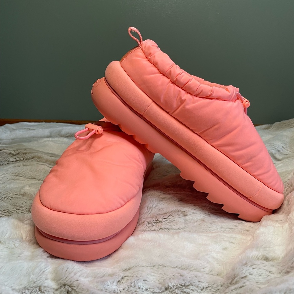 UGG Coral Pink Quilted Slide Slippers - Picture 2 of 11